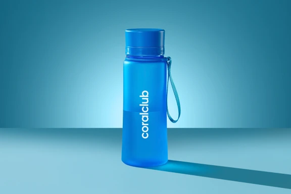 Sticlă din plastic coralclub